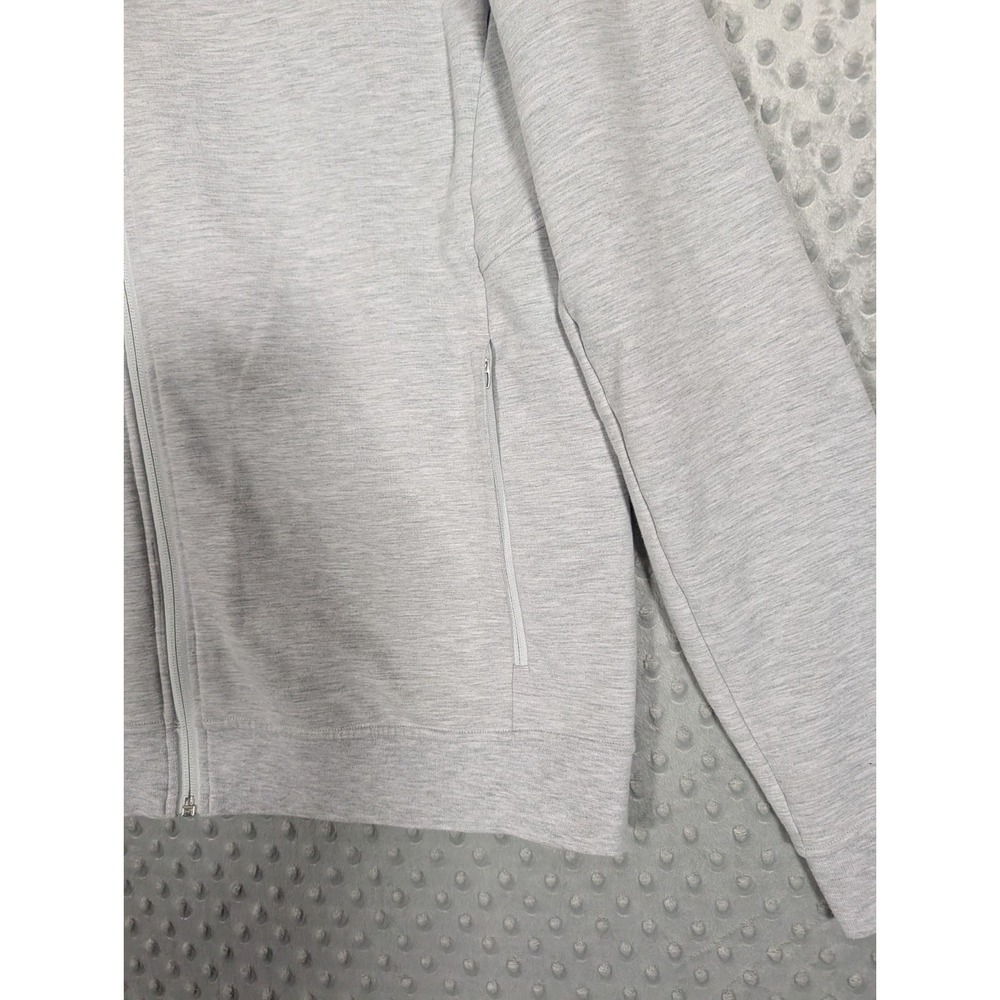 Lululemon City Sweat Full Zip Hoodie Men's Large Heathered Light Gray Jacket * - Picture 3 of 12